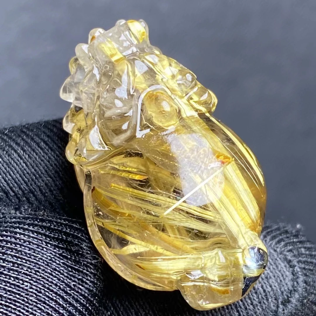 Natural Gold Rutilated Quartz Dragon Turtle Pendant Jewelry 28*17*12mm Rutilated Quartz Women Men Brazil AAAAAAA
Natural Gold Rutilated Quartz Dragon Turtle Pendant Jewelry 28*17*12mm Rutilated Quartz Women Men Brazil AAAAAAA