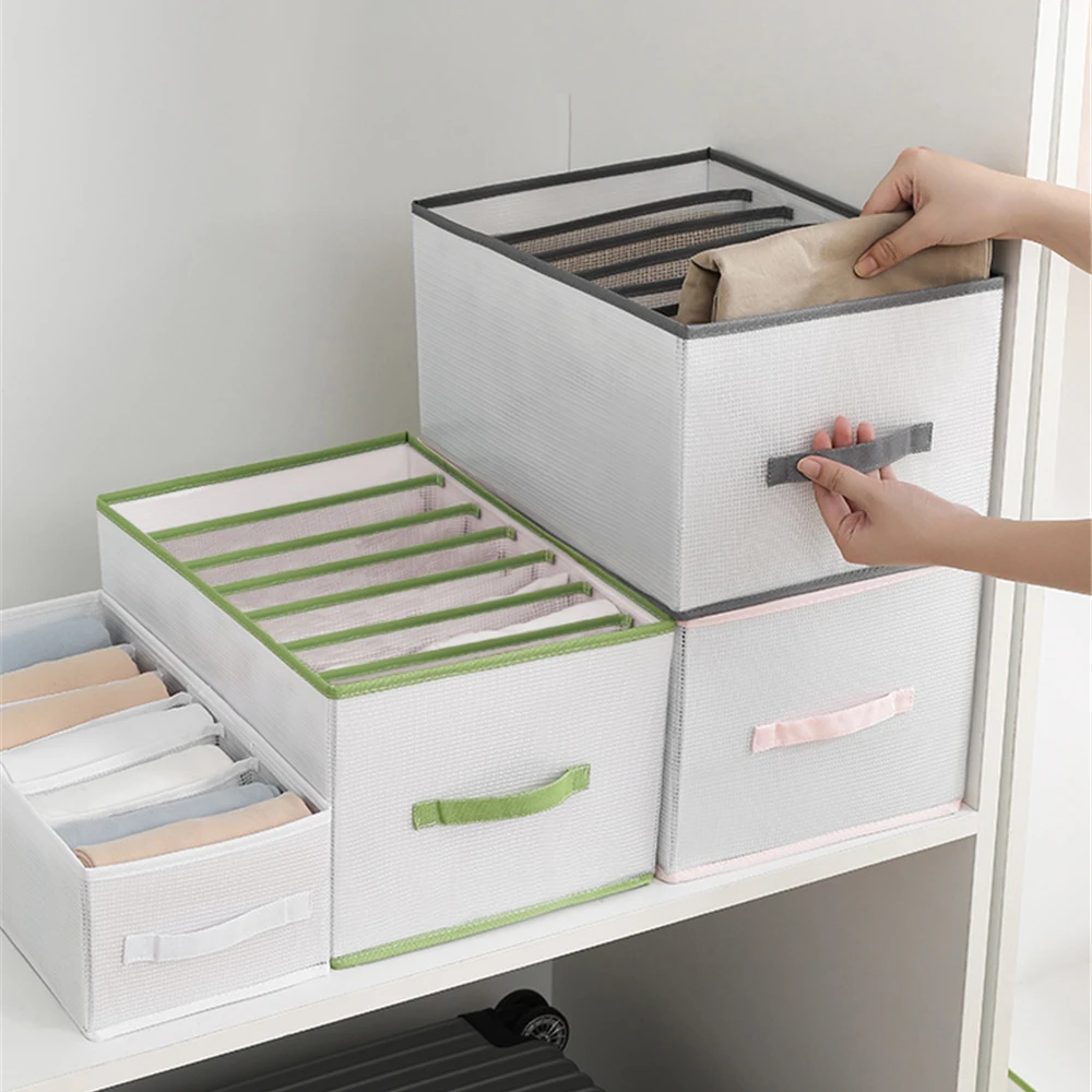 Clothes Storage Box Pants Compartment Organizers Large Capacity Underwear Container Cases Household Supplies Home Decoration
Clothes Storage Box Pants Compartment Organizers Large Capacity Underwear Container Cases Household Supplies Home Decoration