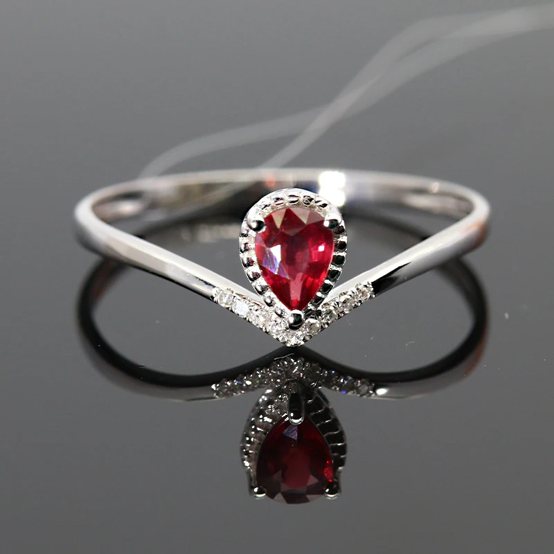 

Роскошные кольца с натуральным камнем 18K AU750 с рубином и сапфиром Для Женщин, обручальное кольцо с турмалином и бриллиантом, свадебные ювели...