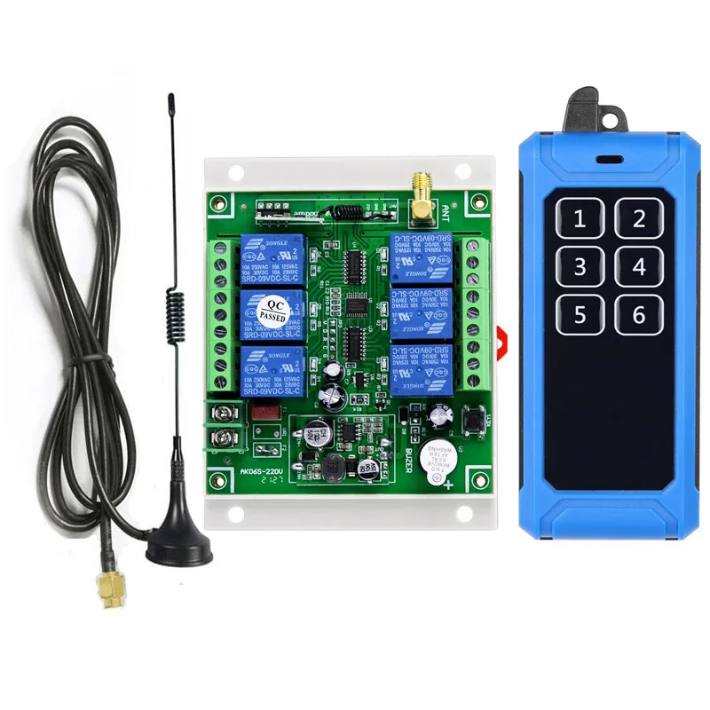 universal DC 12V 24V 36V 48V 10A 6CH relay RF Wireless radio Remote Control switch 433 mhz 315mhz Industrial/agricultural
universal DC 12V 24V 36V 48V 10A 6CH relay RF Wireless radio Remote Control switch 433 mhz 315mhz Industrial/agricultural