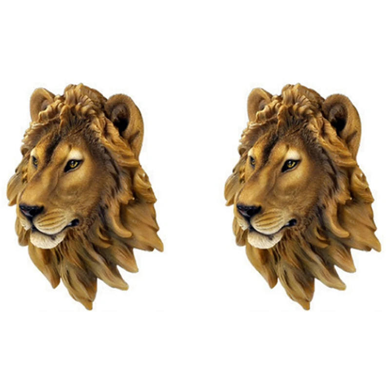 2X Wall Decoration Bar Wine Cellar Lion Head Simulation Sculpture Creative Decor Resin Craft Beast Head Wall Statue
2X Wall Decoration Bar Wine Cellar Lion Head Simulation Sculpture Creative Decor Resin Craft Beast Head Wall Statue