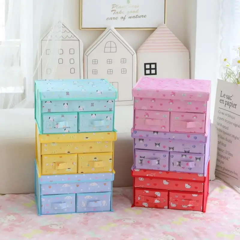 Kawaii My Melody Hello Kitty Sanrio Anime Cute Cinnamoroll Kuromi Girly Heart Cartoon Home Office Storage Box Toy for Girls
Kawaii My Melody Hello Kitty Sanrio Anime Cute Cinnamoroll Kuromi Girly Heart Cartoon Home Office Storage Box Toy for Girls
