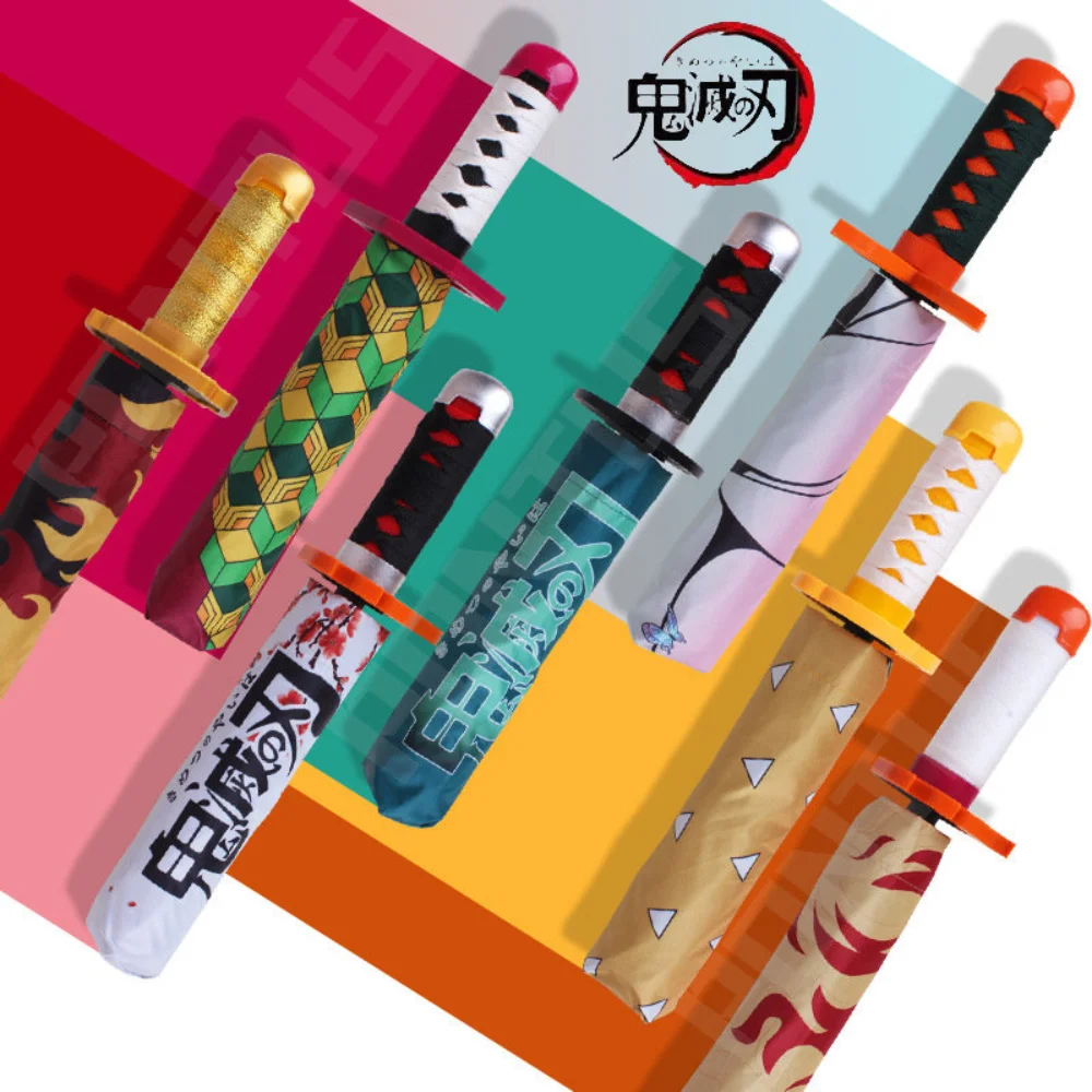 Anime Demon Slayer Umbrella Windproof Rain Parasol Umbrella Tanjirou Zenitsu Yoriichi Folding Nichirin Sword Umbrellas Parasol
Anime Demon Slayer Umbrella Windproof Rain Parasol Umbrella Tanjirou Zenitsu Yoriichi Folding Nichirin Sword Umbrellas Parasol