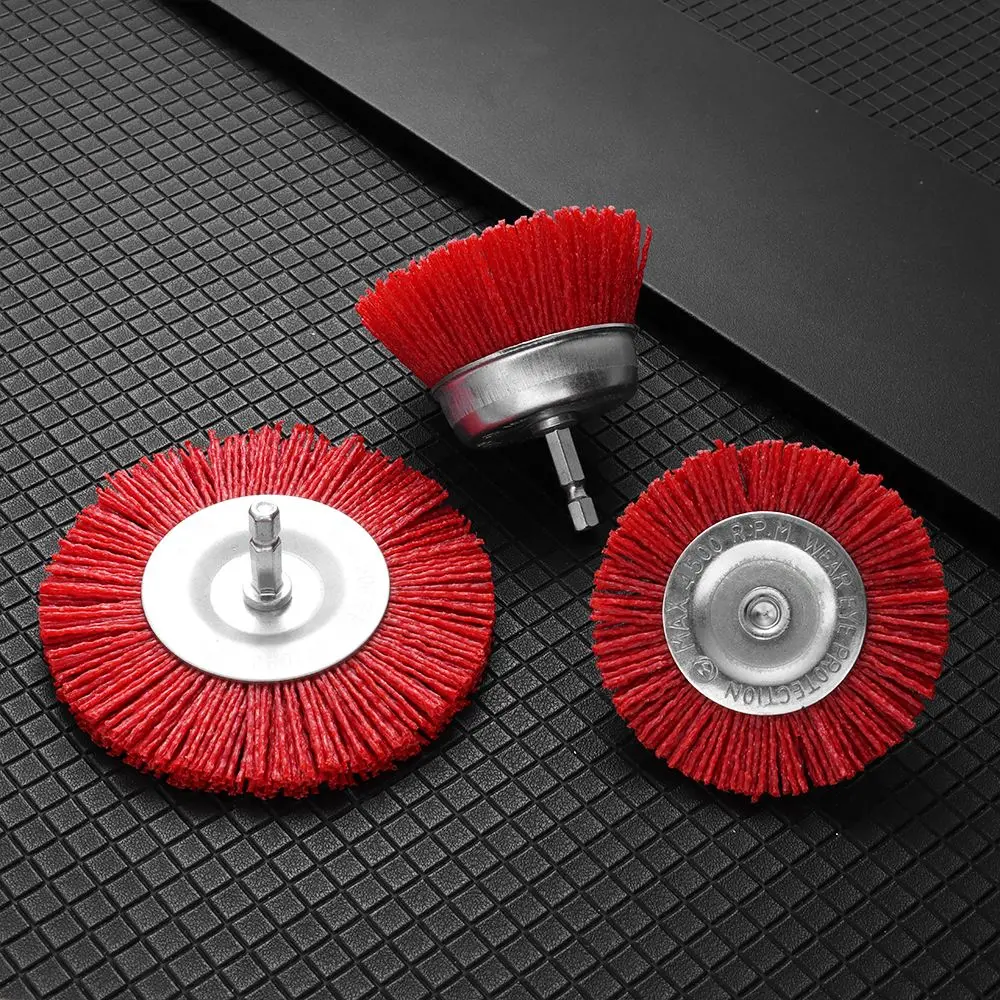 Red 80# Nylon Cup Brush 3/4Inch Wire Wheel Brush Wood Polishing Deburring Cleaning 1/4" Shank Rustremoval Abrasive Tools
Red 80# Nylon Cup Brush 3/4Inch Wire Wheel Brush Wood Polishing Deburring Cleaning 1/4" Shank Rustremoval Abrasive Tools