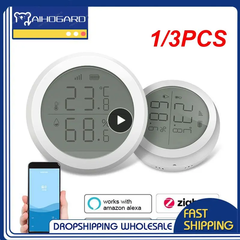 Датчик температуры и влажности Tuya Smart ZigBee, анализатор влажности в помещении с управлением через приложение, работает с ZigBee, 1/3 шт. 
Датчик температуры и влажности Tuya Smart ZigBee, анализатор влажности в помещении с управлением через приложение, работает с ZigBee, 1/3 шт.