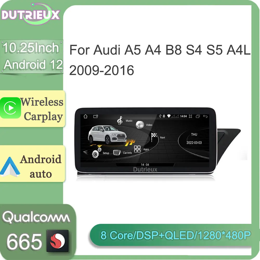 10.25 Inch Android 12 Carplay Autoradio Monitor Screen Navigation Radio GPS Multimedia Player for Audi A4 B8 A5 S4 2009-2017 RHD
10.25 Inch Android 12 Carplay Autoradio Monitor Screen Navigation Radio GPS Multimedia Player for Audi A4 B8 A5 S4 2009-2017 RHD