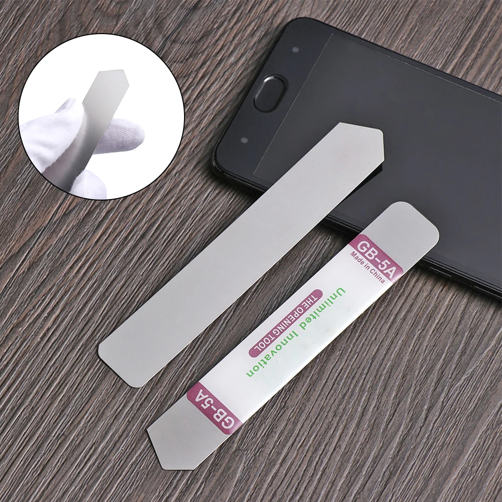 5Pcs Metal Flat Soft Blade Crowbar Disassembly Pry Opener For Mobile Phone Broken Screen Glue Removal Battery Repair Hand Tool
5Pcs Metal Flat Soft Blade Crowbar Disassembly Pry Opener For Mobile Phone Broken Screen Glue Removal Battery Repair Hand Tool