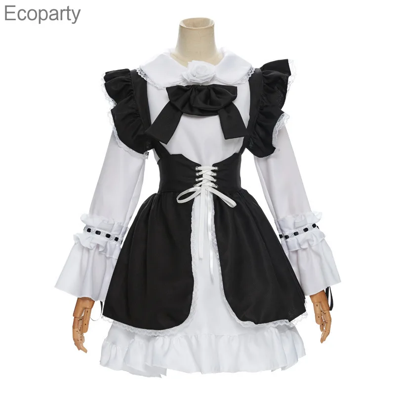 Gothic Lolita Maid Lace Dress Cute Cosplay Girls Kodona Outfit Long Sleeves Halloween Carnival Costume For Women Plus Size18 
Gothic Lolita Maid Lace Dress Cute Cosplay Girls Kodona Outfit Long Sleeves Halloween Carnival Costume For Women Plus Size18
