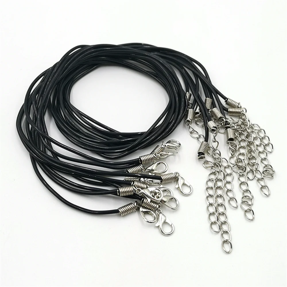 10Pcs/lot 1.8mm 52cm Black PU Leather Cord Lobster Clasp String Adjustable Braided Rope For Bracelet Necklace DIY Jewelry Making
10Pcs/lot 1.8mm 52cm Black PU Leather Cord Lobster Clasp String Adjustable Braided Rope For Bracelet Necklace DIY Jewelry Making