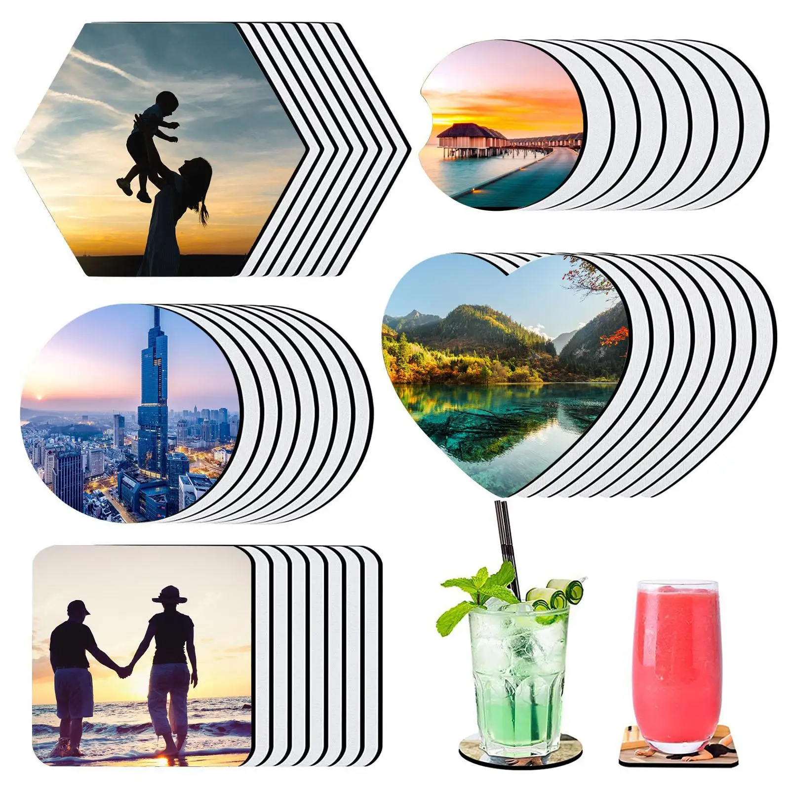 40Pcs Sublimation Coaster Blanks Heat Transfer Blank Heat Press Anti Skid Bendable Accessories Craft for Bathroom Kitchen Car
40Pcs Sublimation Coaster Blanks Heat Transfer Blank Heat Press Anti Skid Bendable Accessories Craft for Bathroom Kitchen Car