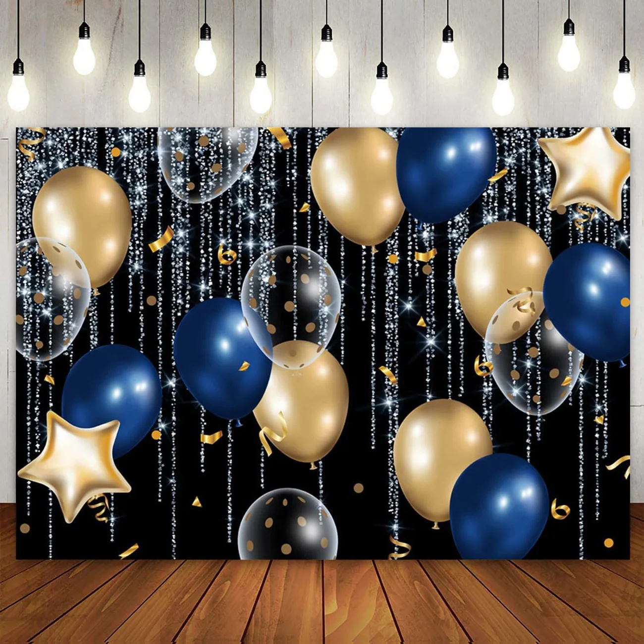 Silver Golden Glitter Dots Balloons Birthday Party Decor Backdrop Royal Blue Prom Wedding Photography Background for Girls Women
Silver Golden Glitter Dots Balloons Birthday Party Decor Backdrop Royal Blue Prom Wedding Photography Background for Girls Women