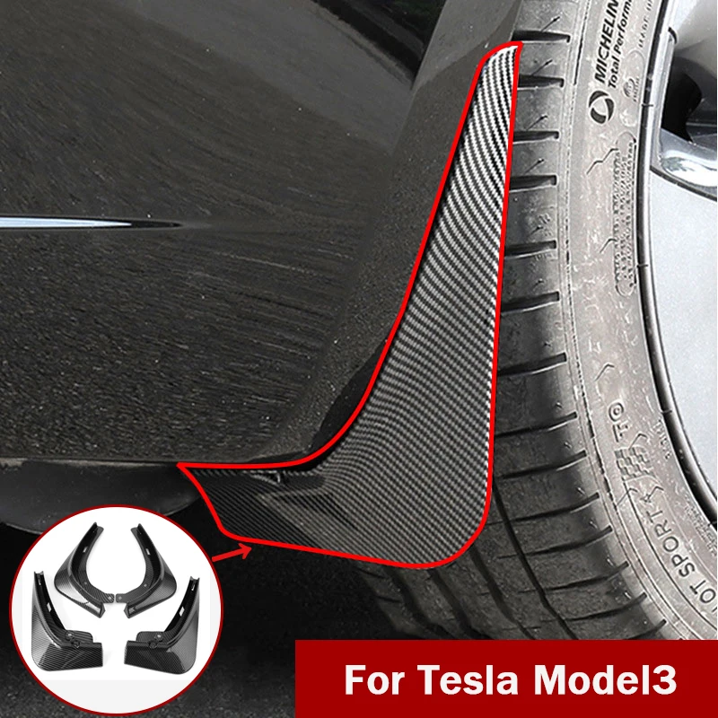 ICOOH Racing Mudguards for Tesla Model3 4PCS Front Rear Wheel Mud Flaps Black Carbon Fiber Splash Fender Guard Car Accessories
ICOOH Racing Mudguards for Tesla Model3 4PCS Front Rear Wheel Mud Flaps Black Carbon Fiber Splash Fender Guard Car Accessories