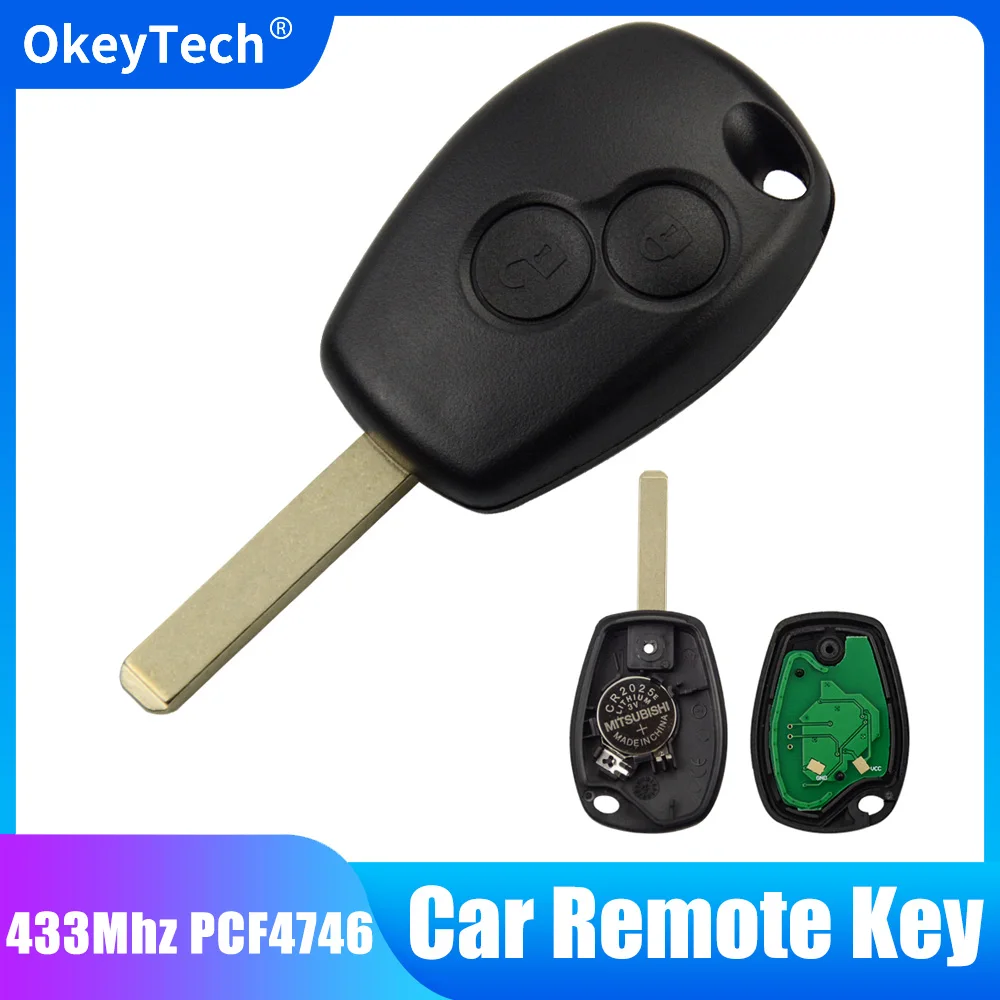 OkeyTech Smart Remote Key For Renault Duster Modus Clio Kangoo Logan Sandero 2 Buttons 433Mhz ID46 PCF7946 Chip Car Key
OkeyTech Smart Remote Key For Renault Duster Modus Clio Kangoo Logan Sandero 2 Buttons 433Mhz ID46 PCF7946 Chip Car Key