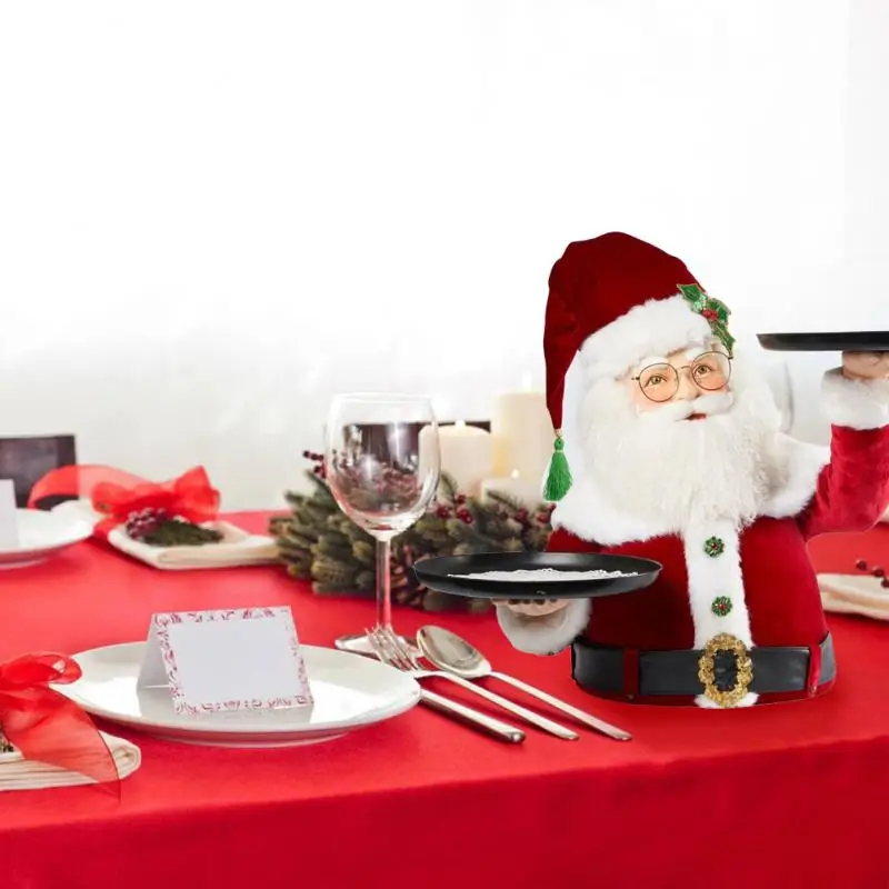 Christmas Decoration Snowman Santa Claus Snack Fruit Tray Dessert Holder Without Plate Resin Statue For Home New Year 2022
Christmas Decoration Snowman Santa Claus Snack Fruit Tray Dessert Holder Without Plate Resin Statue For Home New Year 2022
