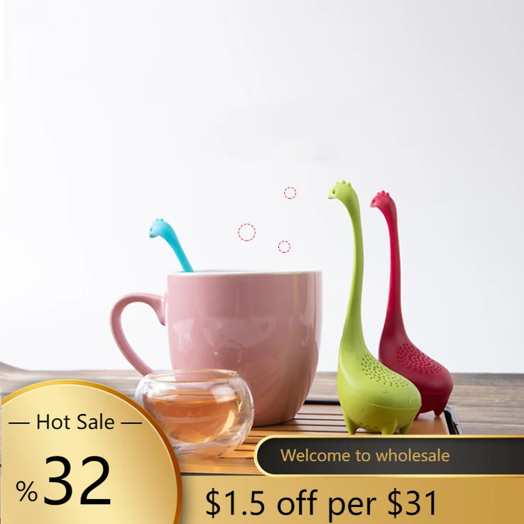 Tea Infuser Silicone Handle Strainer Filter Loose Tea Steeper Dinosaur Loose Leaf Tea Infusers with Long Handle SiliconeStrainer
Tea Infuser Silicone Handle Strainer Filter Loose Tea Steeper Dinosaur Loose Leaf Tea Infusers with Long Handle SiliconeStrainer
