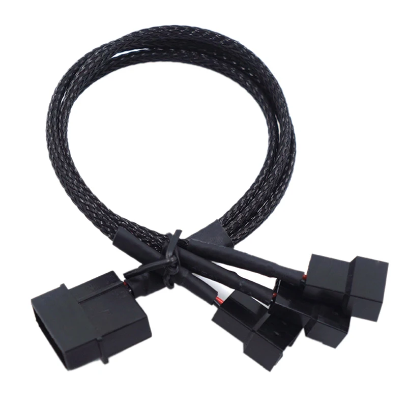 27cm Black Molex To 3 Way 3Pin/4Pin Fan Adapter For Computer Case Fan / CPU Fan / Mining Cooling Fans
27cm Black Molex To 3 Way 3Pin/4Pin Fan Adapter For Computer Case Fan / CPU Fan / Mining Cooling Fans