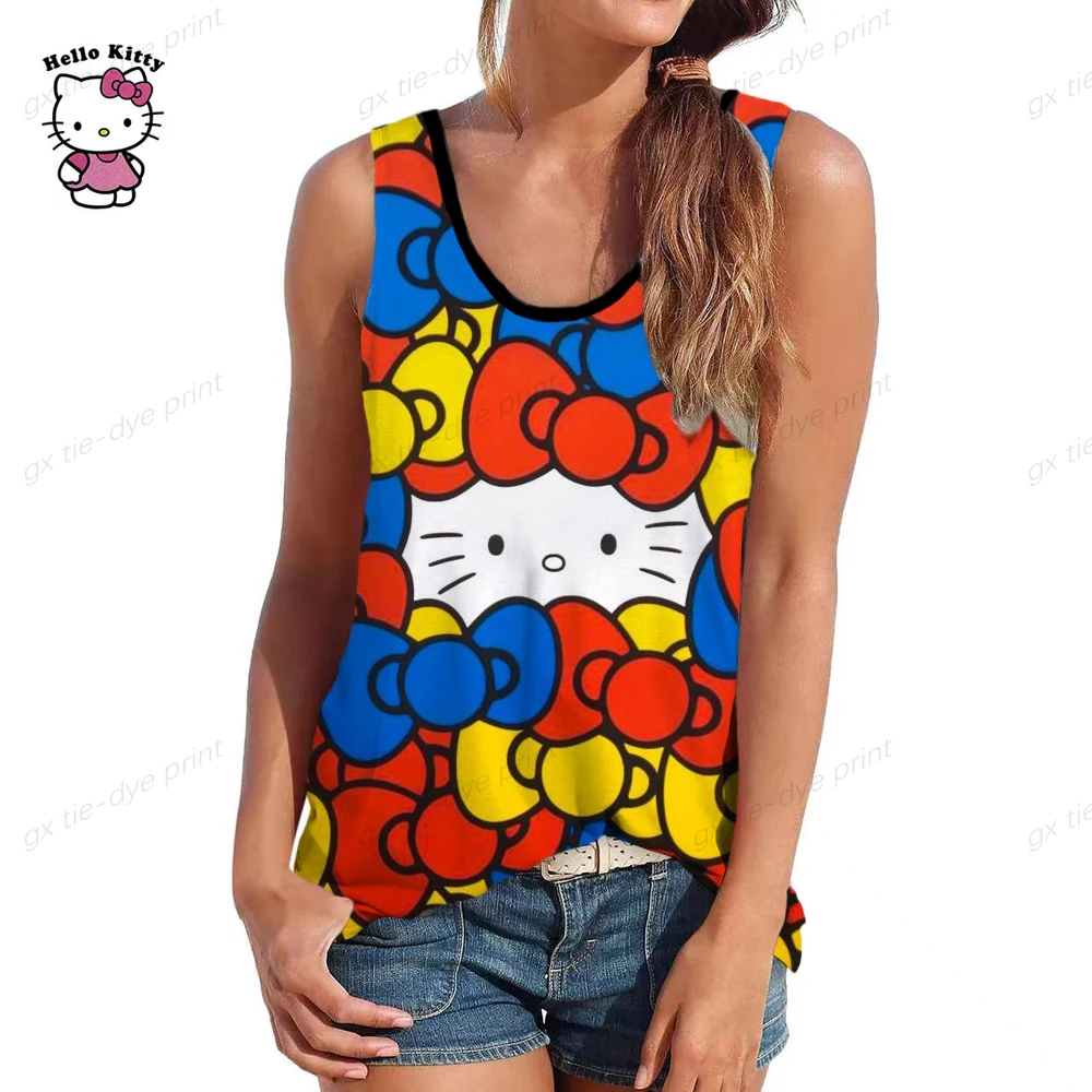 Hello Kitty Print Sexy Women Sleeveless Spaghetti Vest O-neck Tank Tops 2023 Cartoon Printed Crop Tops Basic Camisole For Female
Hello Kitty Print Sexy Women Sleeveless Spaghetti Vest O-neck Tank Tops 2023 Cartoon Printed Crop Tops Basic Camisole For Female
