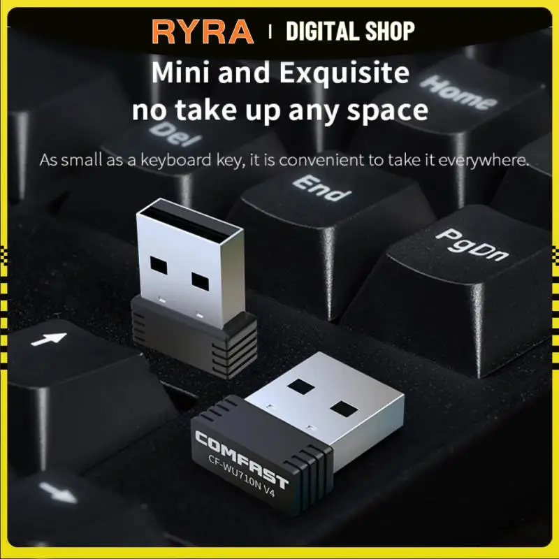 Мини USB Wi-Fi адаптер RYRA 150 Мбит/с, Двухдиапазонная Wi-Fi сетевая карта 2,4 ГГц, беспроводной адаптер usb-переменного тока для ПК, настольного ноутбук...
Мини USB Wi-Fi адаптер RYRA 150 Мбит/с, Двухдиапазонная Wi-Fi сетевая карта 2,4 ГГц, беспроводной адаптер usb-переменного тока для ПК, настольного ноутбук...