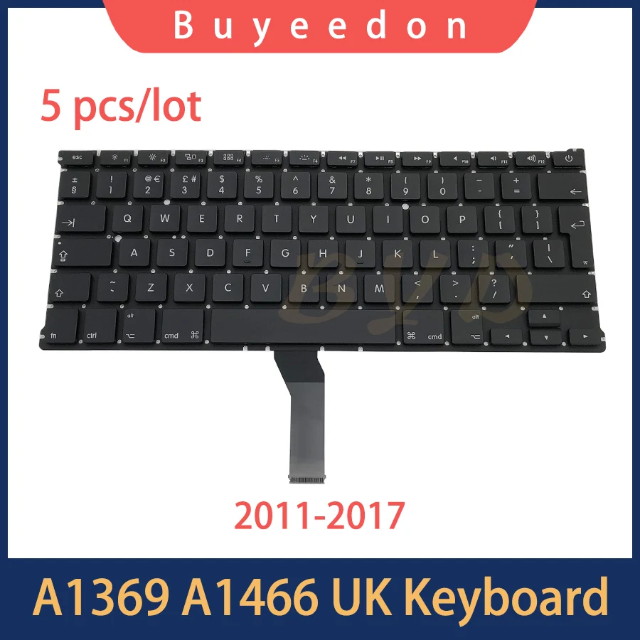 5 шт./лот новая клавиатура для ноутбука с английской раскладкой для Macbook Air 13, клавиатура A1369, A1466 2011, 2012, 2013, 2014, 2015, 2017 года
5 шт./лот новая клавиатура для ноутбука с английской раскладкой для Macbook Air 13, клавиатура A1369, A1466 2011, 2012, 2013, 2014, 2015, 2017 года