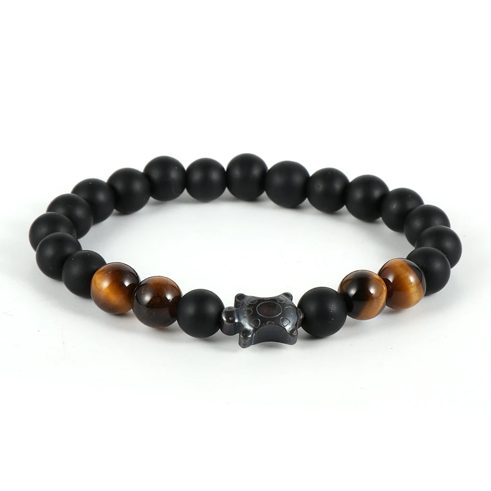 11 Styles Black Matte Stone Beads Bracelet for Man Hematite Turtle Charms Turquoise Tiger Eye Gemstone Women's Stretch Bracelets
11 Styles Black Matte Stone Beads Bracelet for Man Hematite Turtle Charms Turquoise Tiger Eye Gemstone Women's Stretch Bracelets