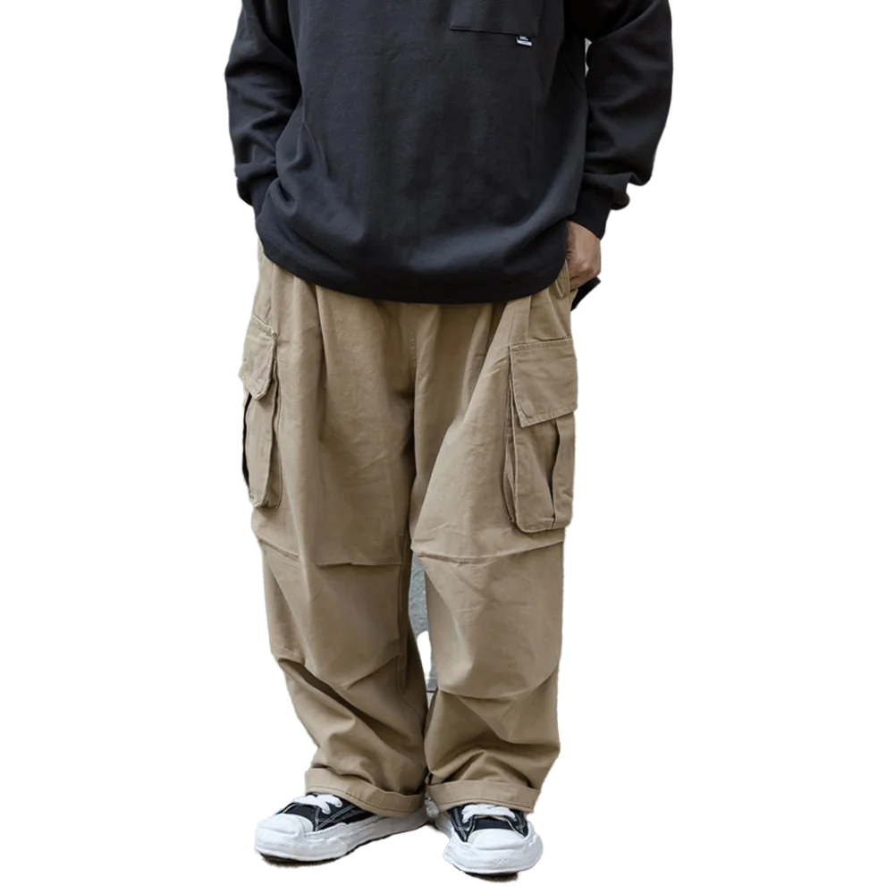 Multi-pocket Men Cargo Elastic Casual Color Pants Pleated Mens Safari Solid Style Trousers Straight-leg Loose Pants Waist
Multi-pocket Men Cargo Elastic Casual Color Pants Pleated Mens Safari Solid Style Trousers Straight-leg Loose Pants Waist