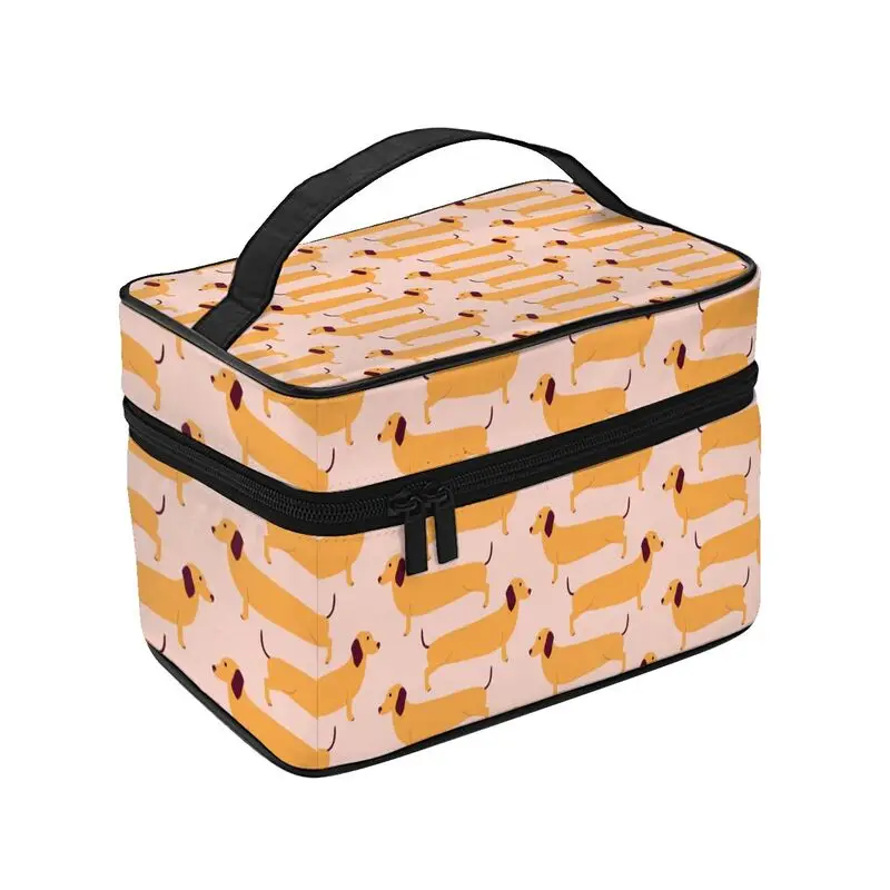 Travel Puppy Dachshund Toiletry Bag Fashion Sausage Dog Cosmetic Makeup Organizer Women Beauty Storage Dopp Kit Case
Travel Puppy Dachshund Toiletry Bag Fashion Sausage Dog Cosmetic Makeup Organizer Women Beauty Storage Dopp Kit Case