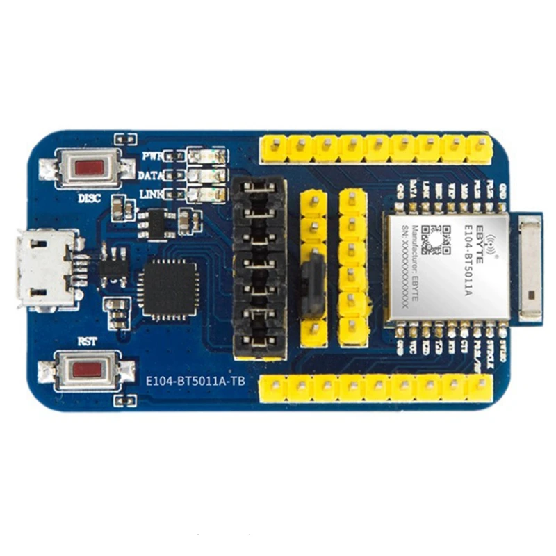 EBYTE E104-BT5011A-TB комплект для NRF52811 2400-2483,5 МГц 4 дБм 70 м Диапазон 3,3 В BLE5.0 керамическая антенна UART BLE модуль
EBYTE E104-BT5011A-TB комплект для NRF52811 2400-2483,5 МГц 4 дБм 70 м Диапазон 3,3 В BLE5.0 керамическая антенна UART BLE модуль