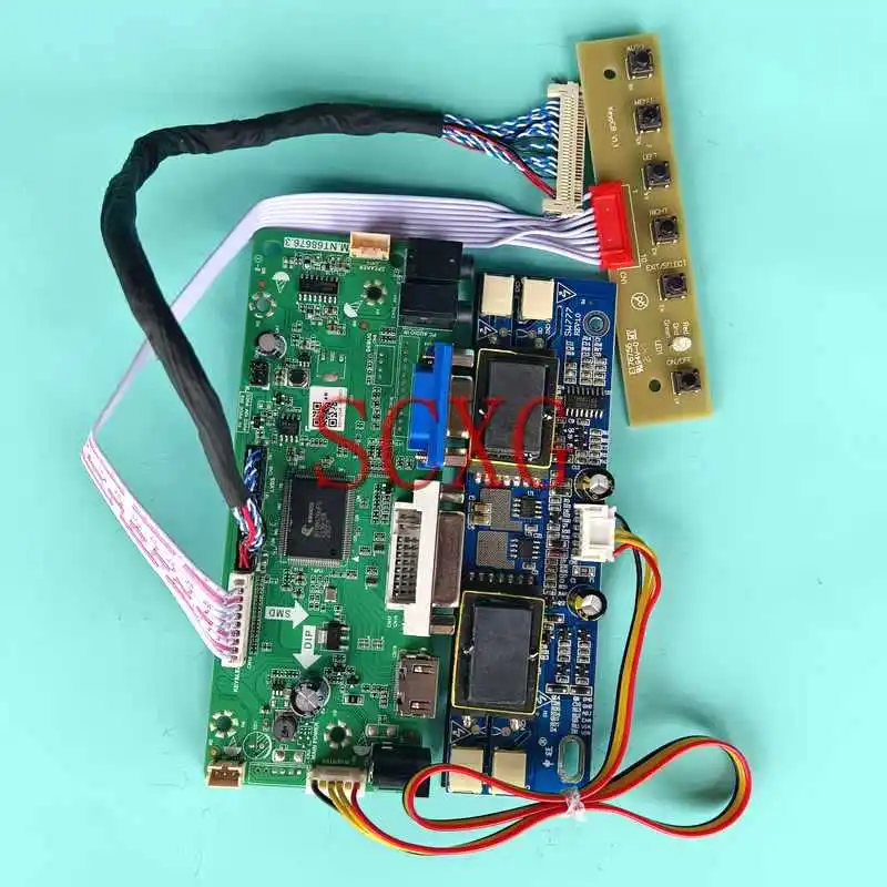Плата контроллера матрицы ЖК-дисплея для LM215WF1 LM215WF2 4CCFL 30 контактов LVDS Комплект «сделай сам», VGA DVI HDMI-Совместимость 1920*1080 21,5"
Плата контроллера матрицы ЖК-дисплея для LM215WF1 LM215WF2 4CCFL 30 контактов LVDS Комплект «сделай сам», VGA DVI HDMI-Совместимость 1920*1080 21,5"