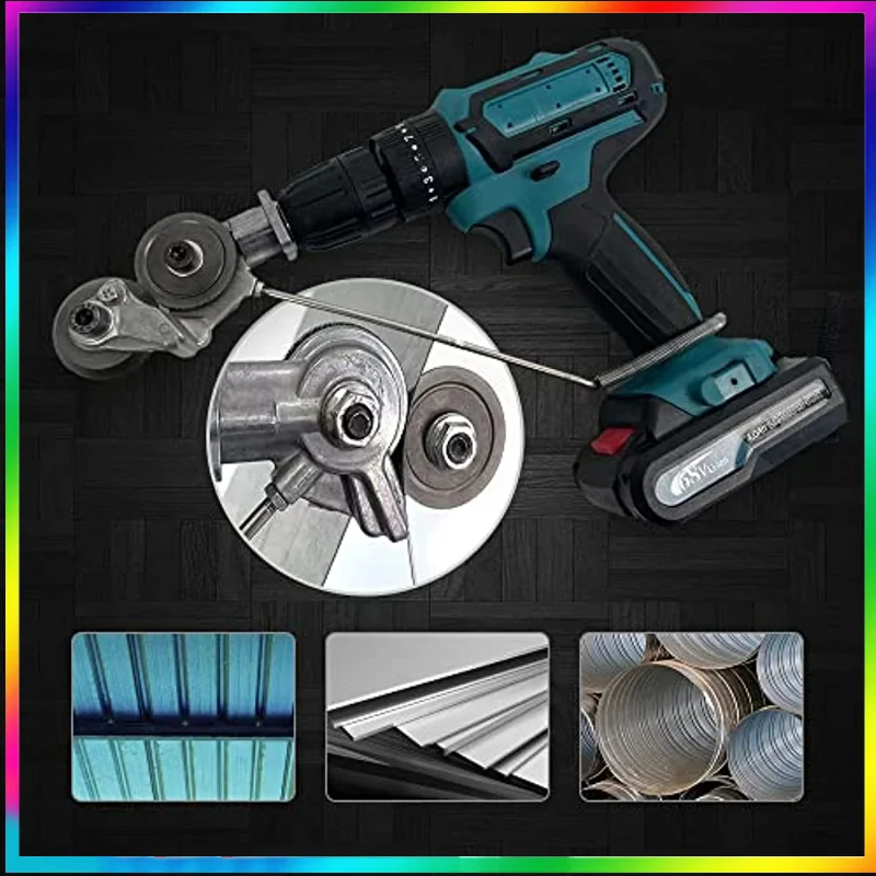 Electric Drill Plate Cutter Attachment Metal Sheet Cutter Sawing Machines Free Cutting Tool Nibbler Sheet Metal Cut (Universal)
Electric Drill Plate Cutter Attachment Metal Sheet Cutter Sawing Machines Free Cutting Tool Nibbler Sheet Metal Cut (Universal)