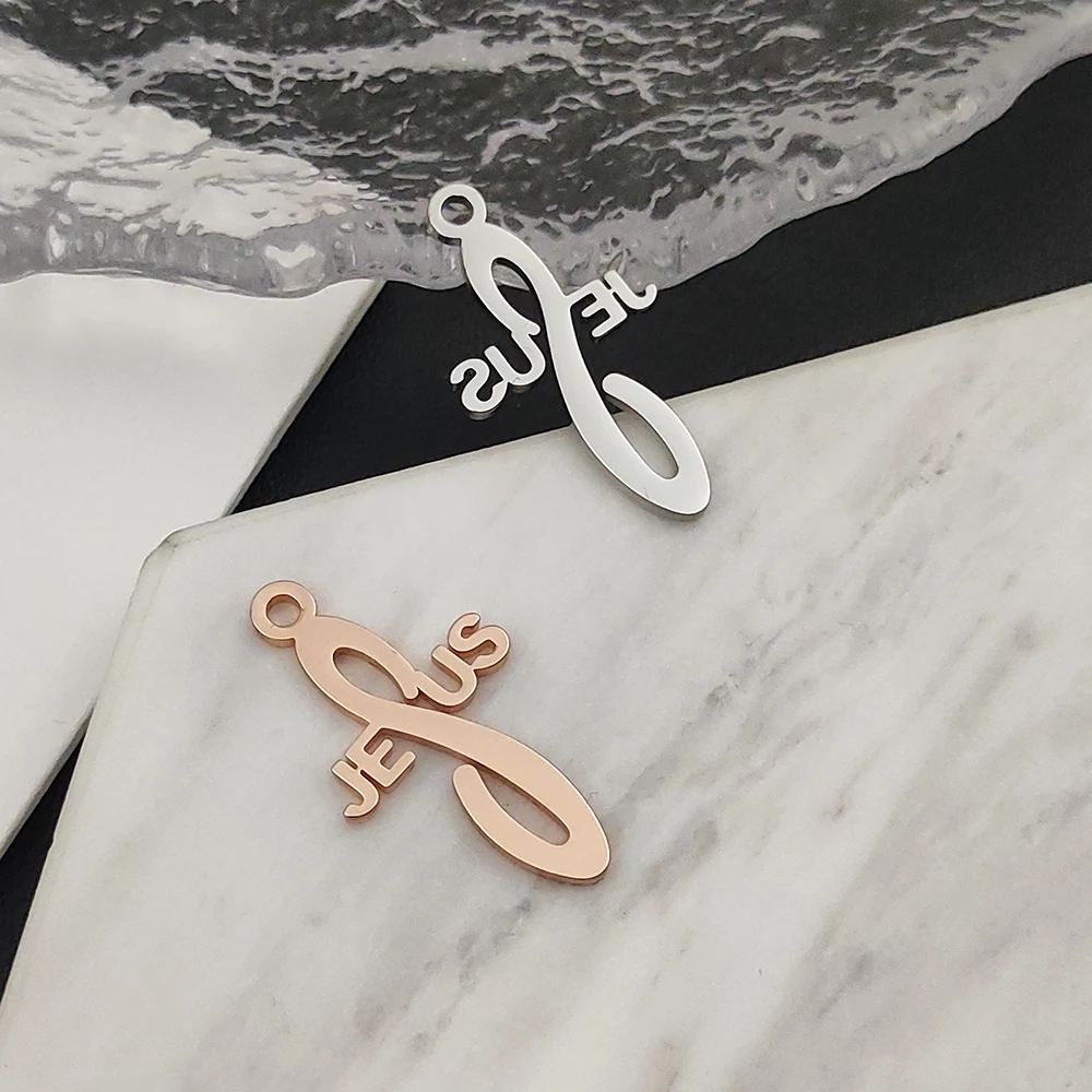 Stainless Steel Personality English Letter Jesus Necklace Pendants for Women Luxury Design Keychain Christianity Accessories
Stainless Steel Personality English Letter Jesus Necklace Pendants for Women Luxury Design Keychain Christianity Accessories