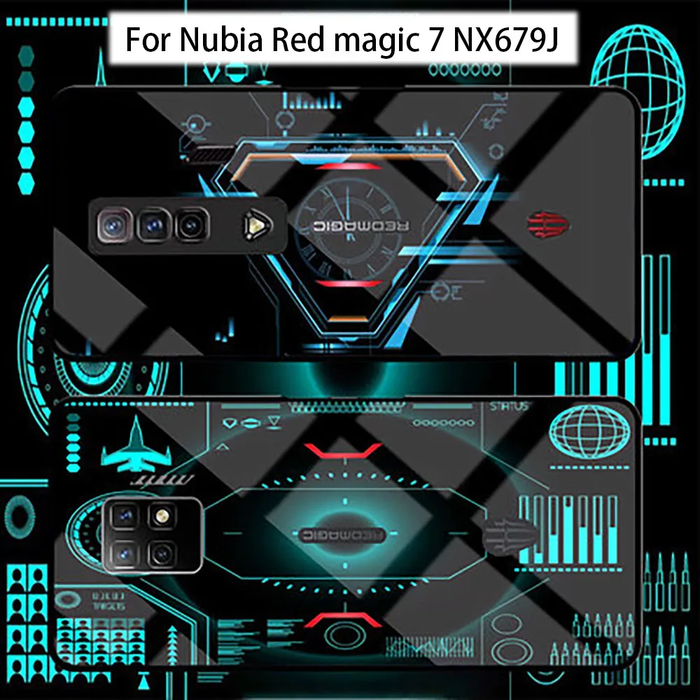 Защитный чехол для Nubia Red magic 7 NX679J, жесткий чехол-накладка из закаленного стекла для Nubia Redmagic 7 NX679J, ударопрочный чехол 
Защитный чехол для Nubia Red magic 7 NX679J, жесткий чехол-накладка из закаленного стекла для Nubia Redmagic 7 NX679J, ударопрочный чехол