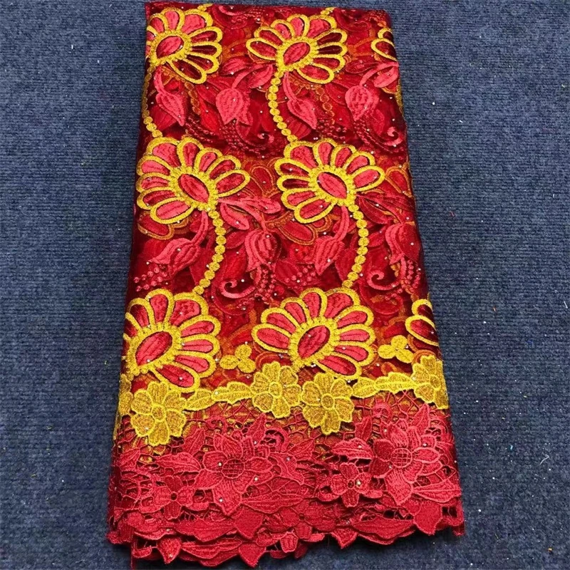 African Lace Fabric 2022 High Quality French Lace Embroidery With Cord Lace Edge 5 Yards
African Lace Fabric 2022 High Quality French Lace Embroidery With Cord Lace Edge 5 Yards