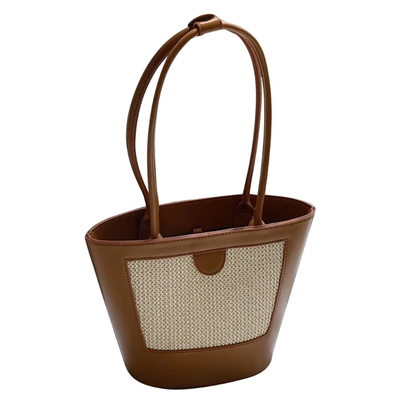 Elegant Bucket Bags for Women Vintage PU Leather Shoulder Bag Female Solid Color Handbags and Purses 517D
Elegant Bucket Bags for Women Vintage PU Leather Shoulder Bag Female Solid Color Handbags and Purses 517D