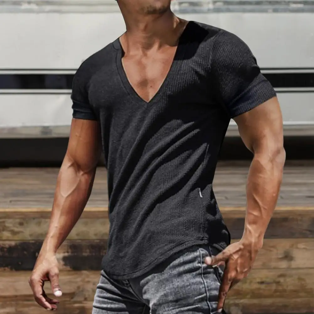 Men Shirt V-Neck Sweat Absorption Men T-shirt Quick Dry Dress-up Washable Summer Men Sports T-Shirt Pullover Top For Men
Men Shirt V-Neck Sweat Absorption Men T-shirt Quick Dry Dress-up Washable Summer Men Sports T-Shirt Pullover Top For Men