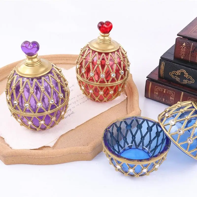 Two Styles Set DIY Crystal Epoxy Resin Mold Egg-shaped Storage Box Paste Diamond Love Jewelry Box Storage Box Silicone Mould
Two Styles Set DIY Crystal Epoxy Resin Mold Egg-shaped Storage Box Paste Diamond Love Jewelry Box Storage Box Silicone Mould