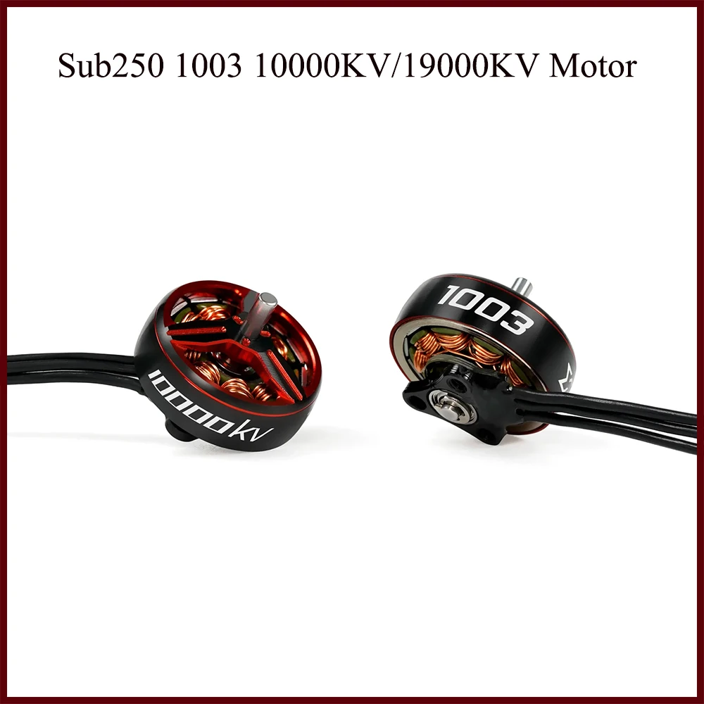 Двигатель бесщеточный Sub250 1003 10000KV/19000KV вал 1 5 мм для 6-2 дюймовых Мини FPV-дронов