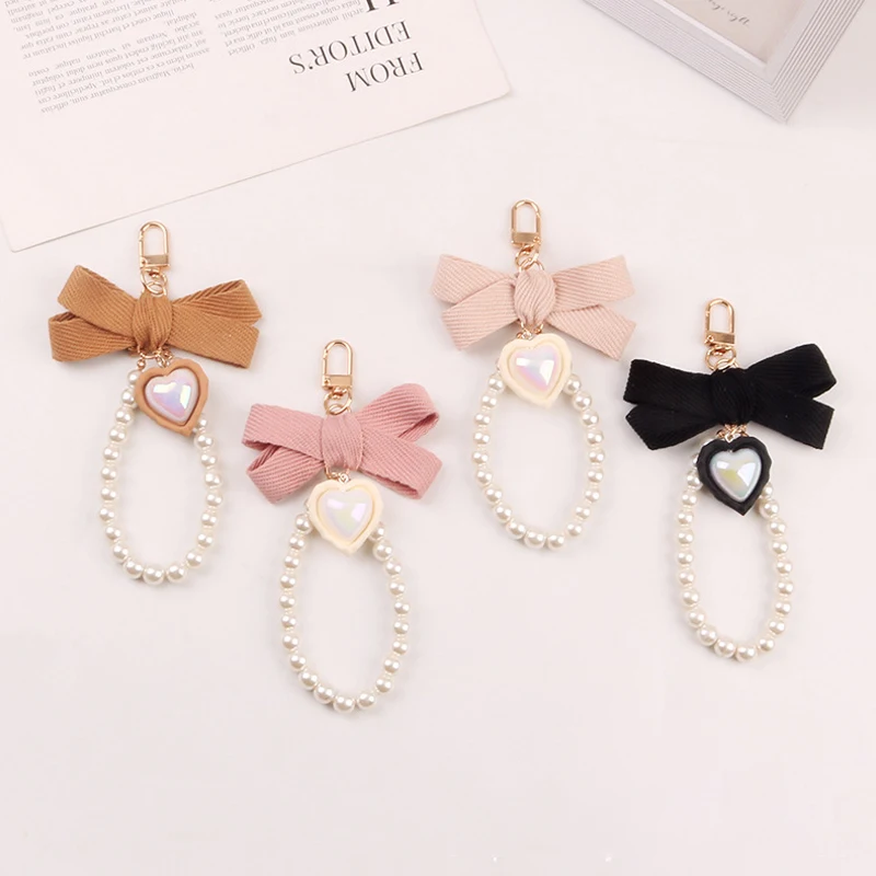 Fashion Fresh Leaf Stripe Embroidery Alloy Key Ring Pearl Pendant Heart Charm Keychain Women Bag Car Ornament Gift Key Ring
Fashion Fresh Leaf Stripe Embroidery Alloy Key Ring Pearl Pendant Heart Charm Keychain Women Bag Car Ornament Gift Key Ring