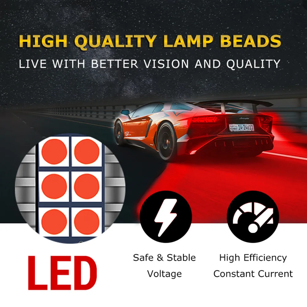 Tail Blinking Light Stop Bulbs LED Bulbs Durable and Reliable 1157/T20/1156 LED Strobe 5 Times Stop Bulbs Flashing Mode
Tail Blinking Light Stop Bulbs LED Bulbs Durable and Reliable 1157/T20/1156 LED Strobe 5 Times Stop Bulbs Flashing Mode
