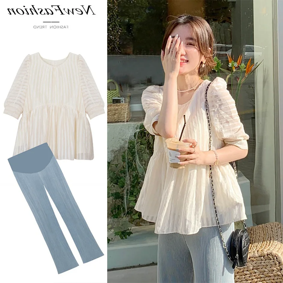 Maternity suit fashion new top + pants summer casual maternity two-piece clothes suit 19656524500
Maternity suit fashion new top + pants summer casual maternity two-piece clothes suit 19656524500