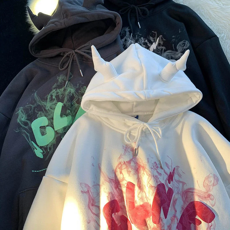 American retro street devil corner hooded sweater men and women spring and autumn loose thin section ins trend hiphop coat top
American retro street devil corner hooded sweater men and women spring and autumn loose thin section ins trend hiphop coat top