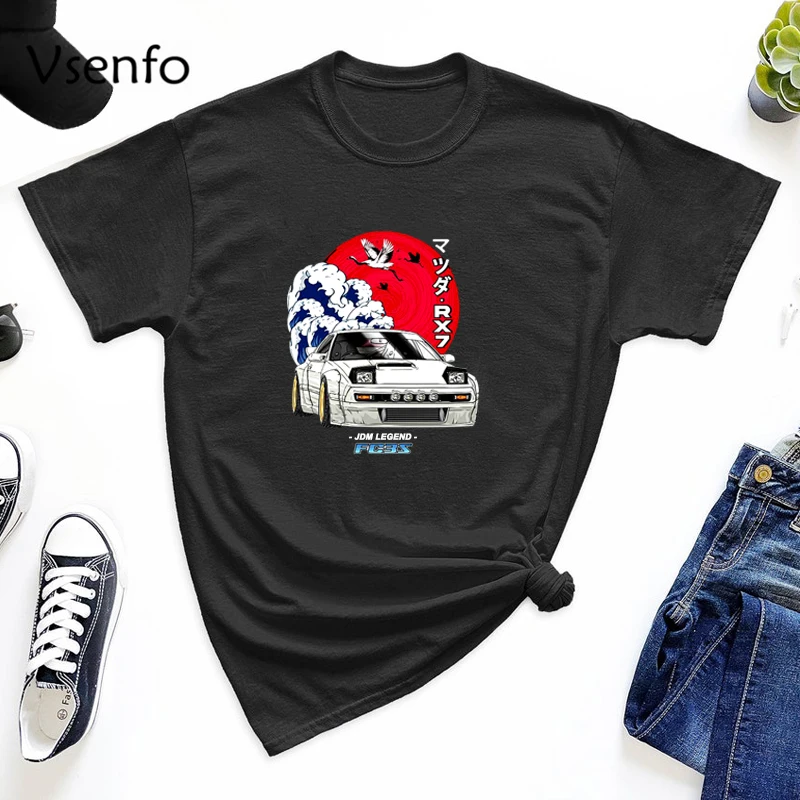 Nippon JDM Mazda RX7 Turbo II Japan T Shirt Men Initial D Anime Graphic T-shirt Summer Casual Short Sleeve Tee Shirts Streetwear
Nippon JDM Mazda RX7 Turbo II Japan T Shirt Men Initial D Anime Graphic T-shirt Summer Casual Short Sleeve Tee Shirts Streetwear