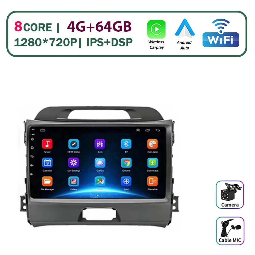 Android 15 для KIA Sportage 3 2010-2016 Автомобильный радиоприемник Carplay DSP 4G Carplay 2din Multimidia Видеоплеер Навигация GPS
Android 15 для KIA Sportage 3 2010-2016 Автомобильный радиоприемник Carplay DSP 4G Carplay 2din Multimidia Видеоплеер Навигация GPS