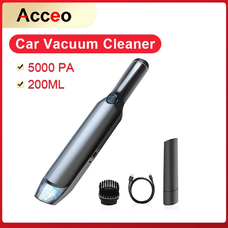 Acceo Car Vacuum Cleaner 5000Pa Portable Handheld Car Portable Wireless Powerful Auto Mini Vacuum Cleaner For Car Home Cyclone
Acceo Car Vacuum Cleaner 5000Pa Portable Handheld Car Portable Wireless Powerful Auto Mini Vacuum Cleaner For Car Home Cyclone