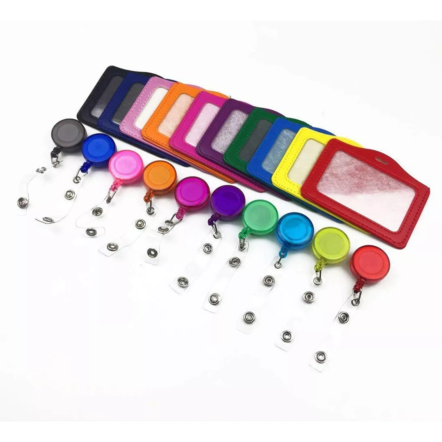 10 pcs/set Portable Bank Credit Card Bus ID Identity Retractable Badge Holder Lanyards Clip for Nurse Office Worker Students
10 pcs/set Portable Bank Credit Card Bus ID Identity Retractable Badge Holder Lanyards Clip for Nurse Office Worker Students