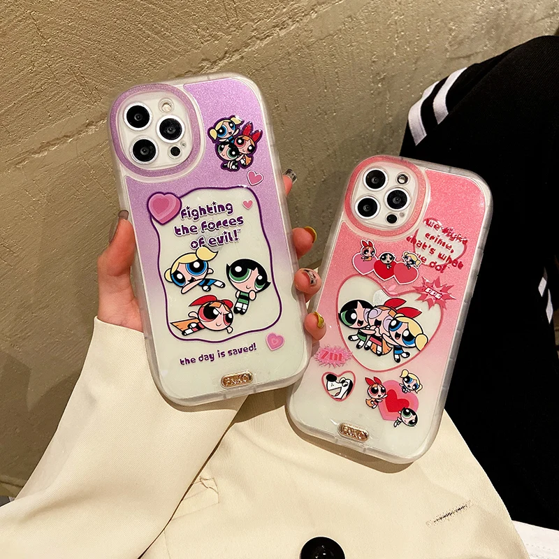 BANDAI Cute Cartoon Powerpuff Girls Phone Case for iPhone 11 12 13 pro max XS MAX X XR 7 8 Plus Cover
BANDAI Cute Cartoon Powerpuff Girls Phone Case for iPhone 11 12 13 pro max XS MAX X XR 7 8 Plus Cover