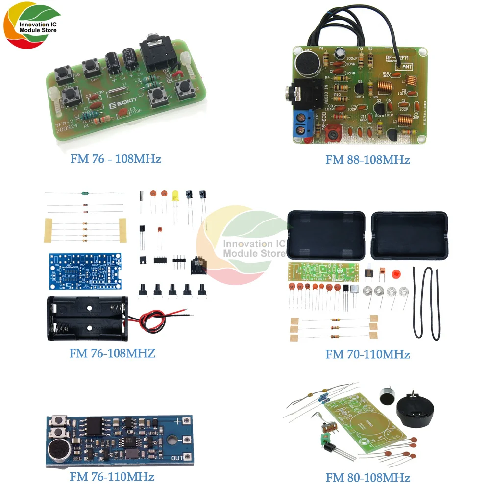 FM Wireless Transmitter Mode FM Stereo Radio D Radio IY Kit Wireless FM Receiver Module FM Electronic Welding Practice Project
FM Wireless Transmitter Mode FM Stereo Radio D Radio IY Kit Wireless FM Receiver Module FM Electronic Welding Practice Project