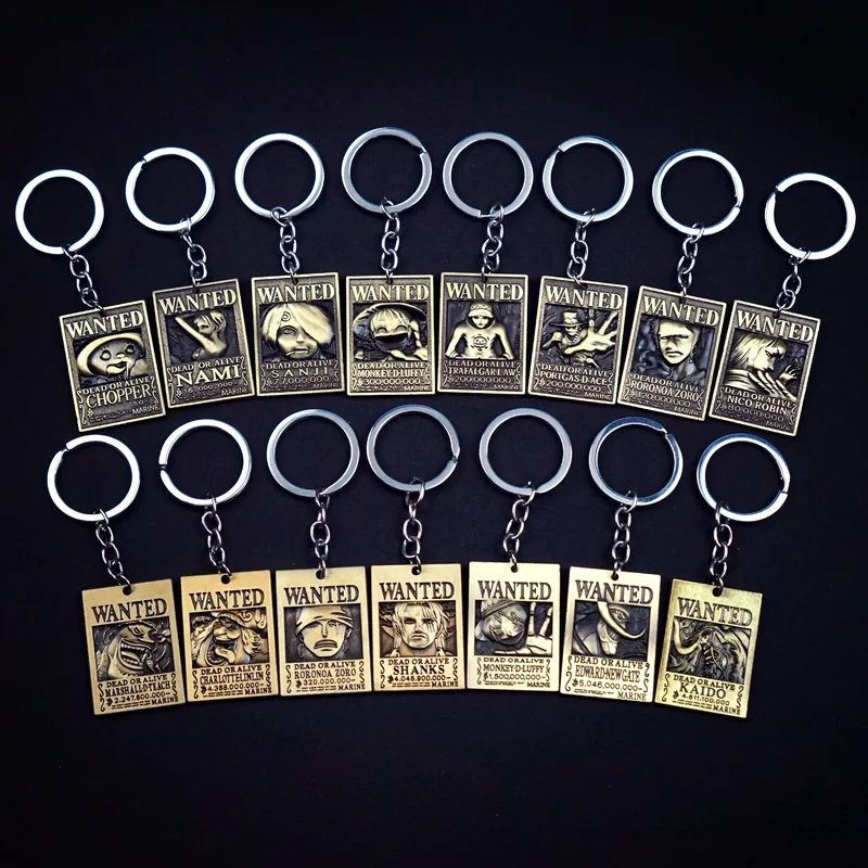 one piece Wanted Poster Keychain Luffy Key Chain Keyring Keychains for Men Women Anime Accessories Car Key Ring Pendant llaveros
one piece Wanted Poster Keychain Luffy Key Chain Keyring Keychains for Men Women Anime Accessories Car Key Ring Pendant llaveros