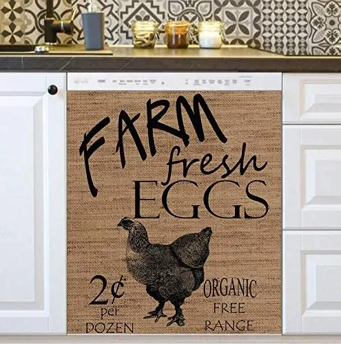 Farm Hen Magnetic Stickers, Dishwasher Door Cover, Kitchen Decorative Fridge Panel Decal Cover (Easily Trimmable 23" W x 26" H)
Farm Hen Magnetic Stickers, Dishwasher Door Cover, Kitchen Decorative Fridge Panel Decal Cover (Easily Trimmable 23" W x 26" H)