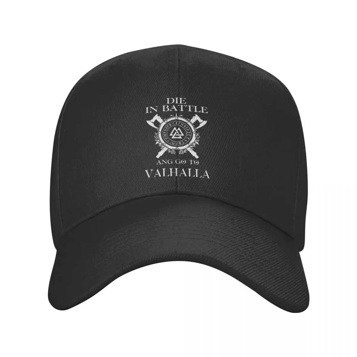 

Classic Die In Battle And Go To Valhalla Baseball Cap Personalized Adjustable Unisex Viking Odin Dad Hat Outdoor Snapback Caps