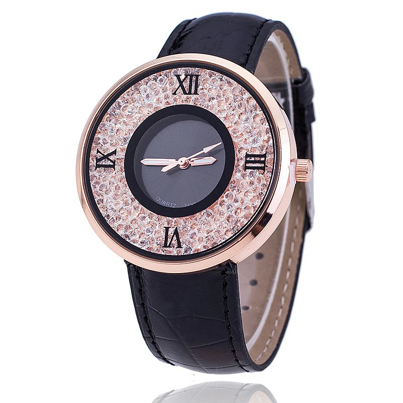Brand Fashion Women Rhinestone Watches Luxury Leather Women Casual fashion style Quartz Watches Relogio Feminino P001178
Brand Fashion Women Rhinestone Watches Luxury Leather Women Casual fashion style Quartz Watches Relogio Feminino P001178